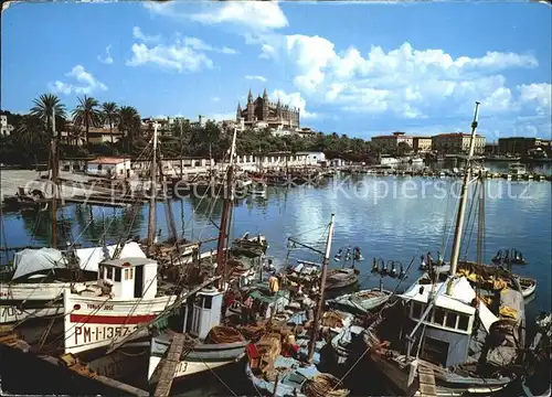 Palma de Mallorca Detalle del puerto Hafen Fischkutter Kat. Palma de Mallorca