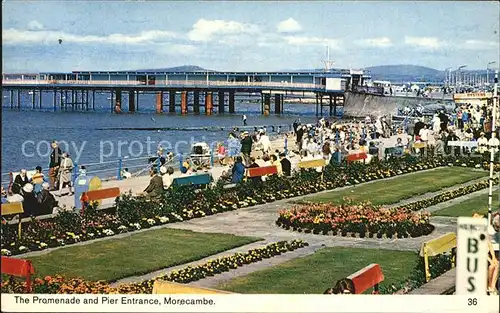 Morecambe Lancashire Promenade and Pier Entrance Kat. City of Lancaster