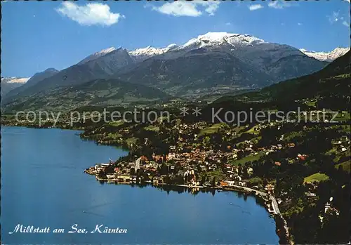 Millstatt Kaernten Alpenpanorama Fliegeraufnahme Kat. Millstatt Millstaetter See