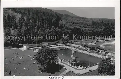 Friedrichroda Schwimmbad Luftbild Kat. Friedrichroda