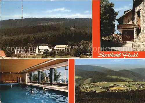 Fleckl Sporthotel Hallenbad Sendeturm Fichtelgebirge Kat. Warmensteinach