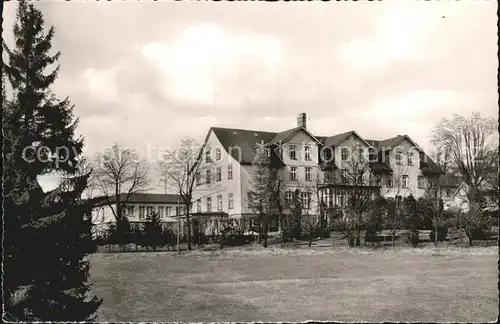 Hahnenklee Bockswiese Harz Dr Schuessler Sanatorium Kat. Goslar