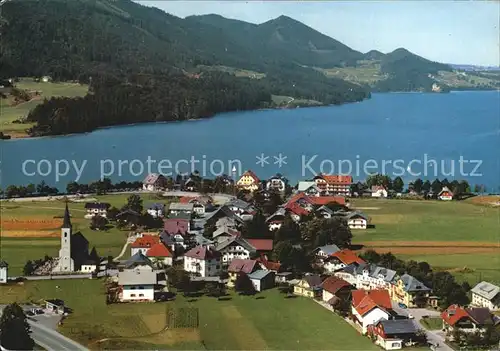 Fuschl See Salzkammergut Fliegeraufnahme Kat. Fuschl am See