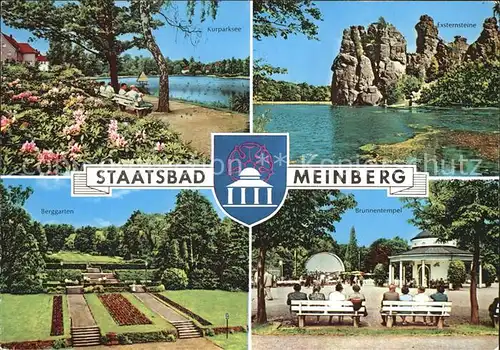 Meinberg Bad Externsteine Kurparksee Brunnentempel Kat. Horn Bad Meinberg