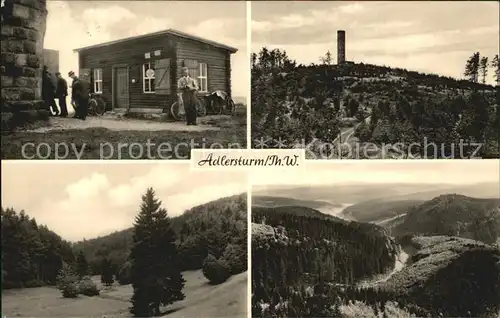 Adlersturm Adlersberg Stutenhaus und Vessertal Kat. Schmiedefeld Rennsteig