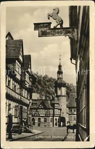 Stolberg Harz Hotel Weisses Ross  Kat. Stolberg Harz