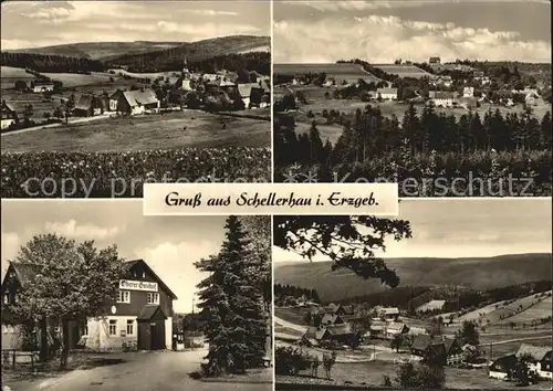 Schellerhau Ortsansichten Oberer Gasthof Kat. Altenberg