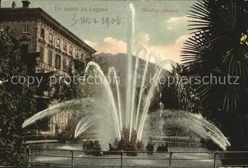 Lugano Lago di Lugano Giardino publico