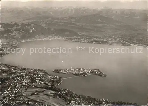 Lindau Bodensee Fliegeraufnahme Bregenzer Bucht Kat. Lindau (Bodensee)