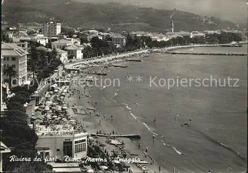 Diano Marina Fliegeraufnahme La Spiaggia Kat. Italien