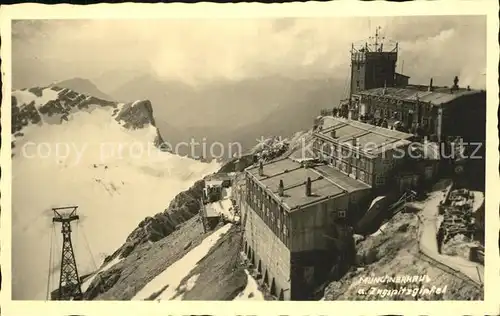 Zugspitze Muenchnerhaus Zugspitzgipfel Kat. Garmisch Partenkirchen