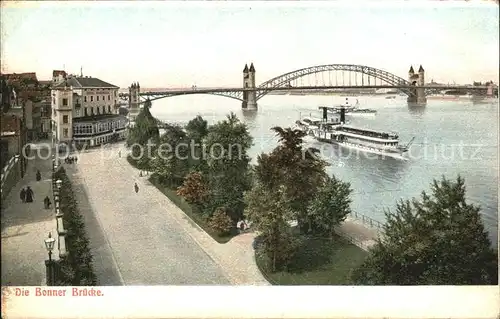 Bonn Rhein Bonner Bruecke Kat. Bonn