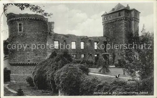 Andernach Rhein Kurfuerstliches Schloss Kat. Andernach