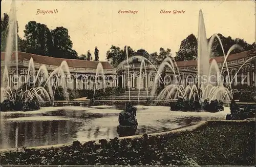 Bayreuth Eremitage Obere Grotte Wasserspiele Kat. Bayreuth