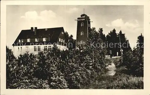 Schoenheide Erzgebirge Kuhberg HO Berggasthaus Aussichtsturm Kat. Schoenheide Erzgebirge