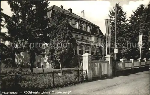 Neuglobsow FDGB Heim Haus Brandenburg Kat. Stechlin