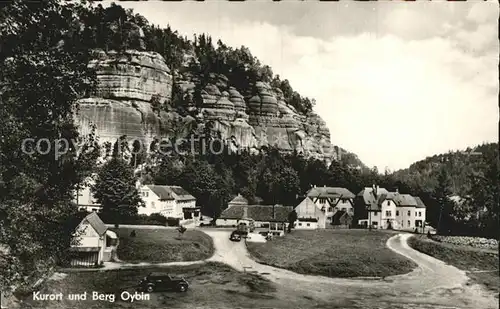 Obing Teilansicht Kurort mit Berg Oybin Zittauer Gebirge Kat. Obing