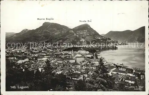 Lugano Lago di Lugano Monte Boglia Monte Bre