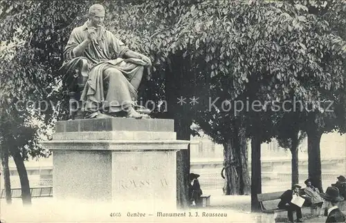 Geneve GE Monument J. J. Rousseau Kat. Geneve