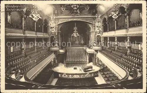 Geneve GE Interieur du Victoria Hall Kat. Geneve