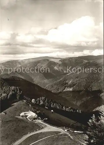 Untermuenstertal Fliegeraufnahme Almgaststaette Kaelbelescheuer Kat. Muenstertal