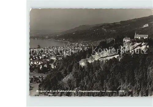 Bregenz Vorarlberg Gebhardsberg Fliegeraufnahme Kat. Bregenz