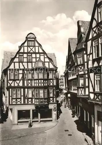 Limburg Lahn Kornmarkt mit Salzgasse Kat. Limburg a.d. Lahn