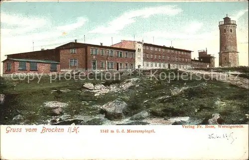 Brocken Berghotel Aussichtsturm Kat. Wernigerode