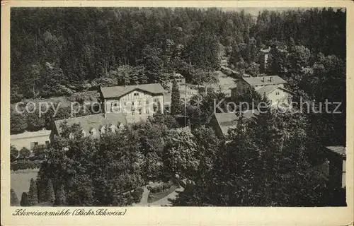 Schweizermuehle Saechsische Schweiz Gaststaette Kat. Rosenthal Bielatal