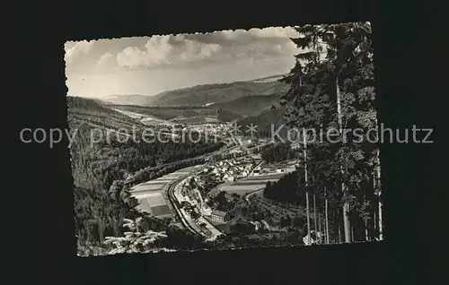 Sitzendorf Thueringen Panorama Kat. Sitzendorf Schwarzatal