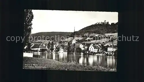 Stein Rhein mit Schloss Hohenklingen Kat. Stein Rhein