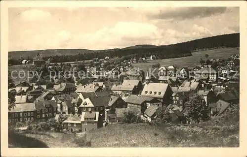 Schmiedefeld Rennsteig Panorama Kat. Schmiedefeld Rennsteig