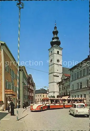 Waging See Marktplatz mit Scharnow Bahn Kat. Waging a.See