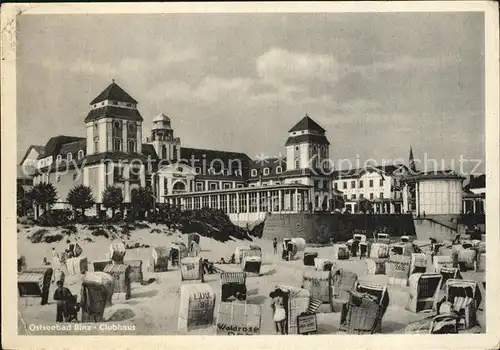 Binz Ruegen Clubhaus Strand Kat. Binz