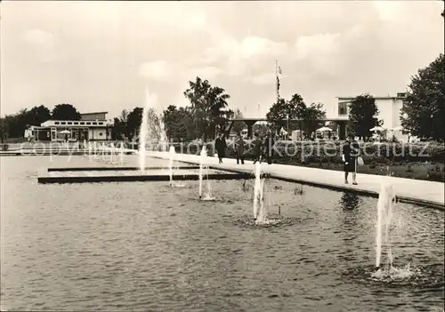 Erfurt Internat Gartenbauausstellung Wasserspiele Kat. Erfurt