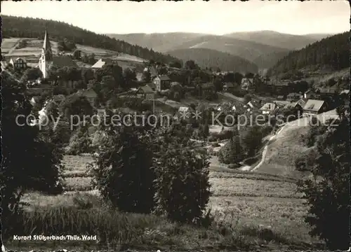 Stuetzerbach Ortsansicht mit Kirche Kurort Kat. Stuetzerbach