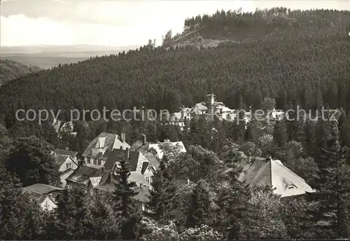 Schierke Harz Teilansicht mit FDGB Erholungsheim Hermann Duncker Kat. Schierke Brocken