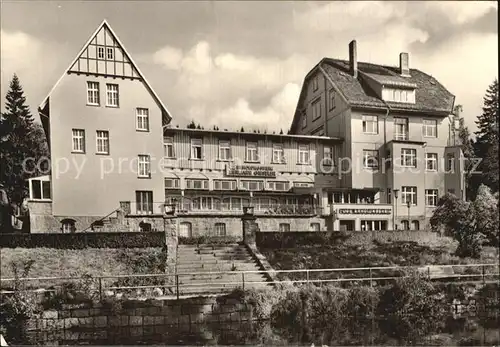 Schierke Harz FDGB Erholungsheim Hermann Gieseler Hoehenluftkurort Kat. Schierke Brocken