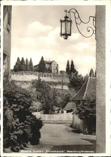 Meersburg Bodensee Annette Drostes Fuerstenhaeusle Kat. Meersburg