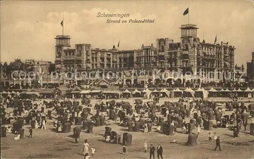 Scheveningen Strand en Palace Hotel Kat. Scheveningen