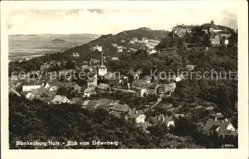 Blankenburg Harz Blick vom Eichenberg Kat. Blankenburg