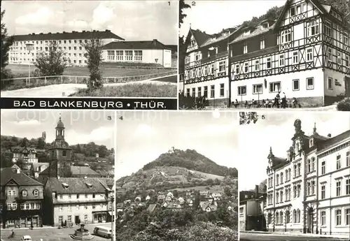 Bad Blankenburg Marktplatz Ruine Greifenstein FDGB Erholungsheime Sportschule Kat. Bad Blankenburg