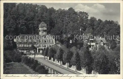 Bad Blankenburg Sanatorium Am Goldberg Kat. Bad Blankenburg