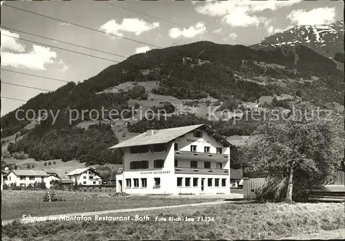 Schruns Vorarlberg Pension Restaurant Both Kat. Schruns