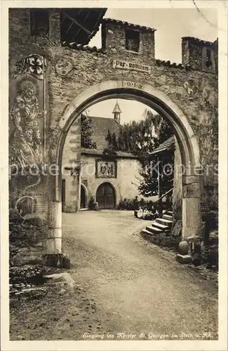 Stein AG Eingang Kloster Sankt Georgen Kat. Stein AG