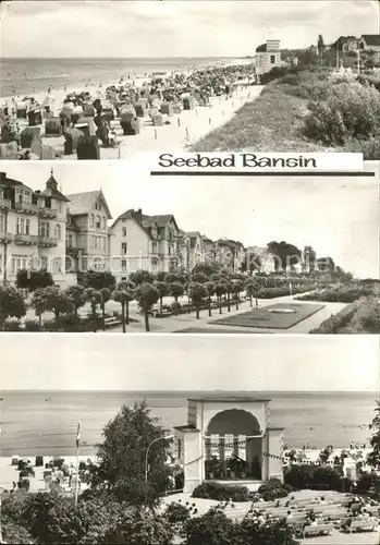 Bansin Ostseebad Promenade Strand Konzertpavillon Kat. Heringsdorf