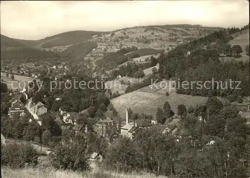 Klingenthal Vogtland Brunndoebra mit Aschberg Kat. Klingenthal Sachsen