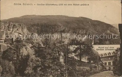 Saechsische Schweiz Grosser Winterberg Hotel Kat. Rathen Sachsen