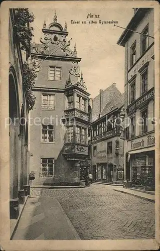 Mainz Rhein Erker am alten Gymnasium