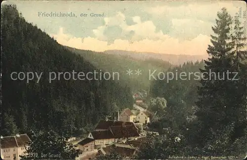 Friedrichroda Der Grund Panorama Kat. Friedrichroda